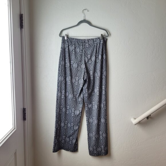 AB Studio Black and White Mandala Boho Wide Leg Pants - Picture 7 of 7